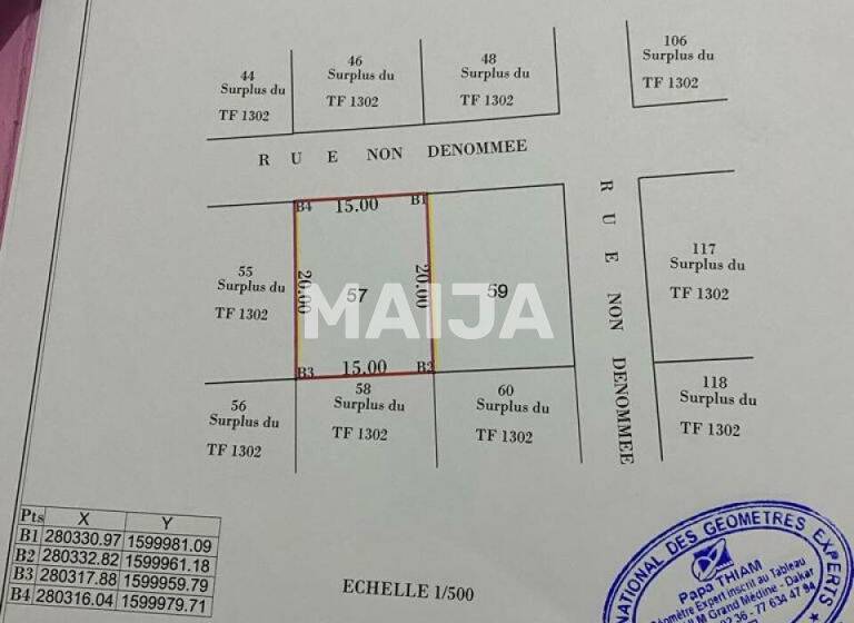 Grundstück zum Kauf 53.375 € 600 m² Grundstück Ngaparou