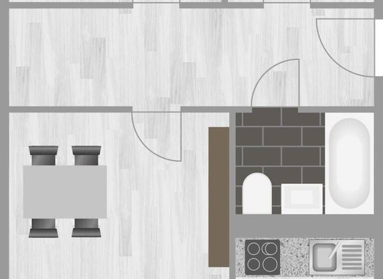 Wohnung zur Miete 415 € 3 Zimmer 70,4 m² 6. Geschoss Lindenweg 10 Heide Nord Halle (Saale) 06120