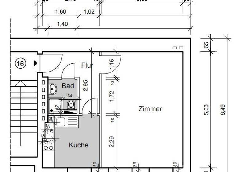 Wohnung zum Kauf 145.000 € 1 Zimmer 35,8 m² EG Moabit Berlin 10551
