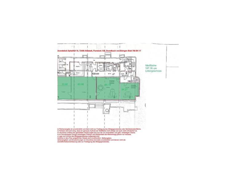 Bürogebäude zur Miete provisionsfrei 4 Zimmer 186 m² Bürofläche teilbar von 34,3 m² bis 65,2 m² Spitalhof 10 Ebingen Albstadt 72458