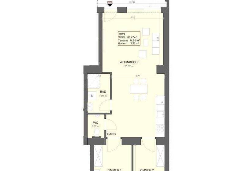 Wohnung zum Kauf 449.000 € 3 Zimmer 66,5 m² EG Haberlgasse Wien 1160