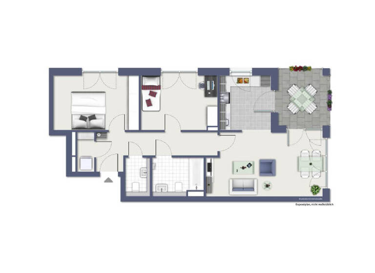 Wohnung zur Miete - Erstbezug 1.210 € 3 Zimmer 78,7 m² 2. Geschoss Frieda-Mager-Allee 9 Dransdorf Bonn 53121