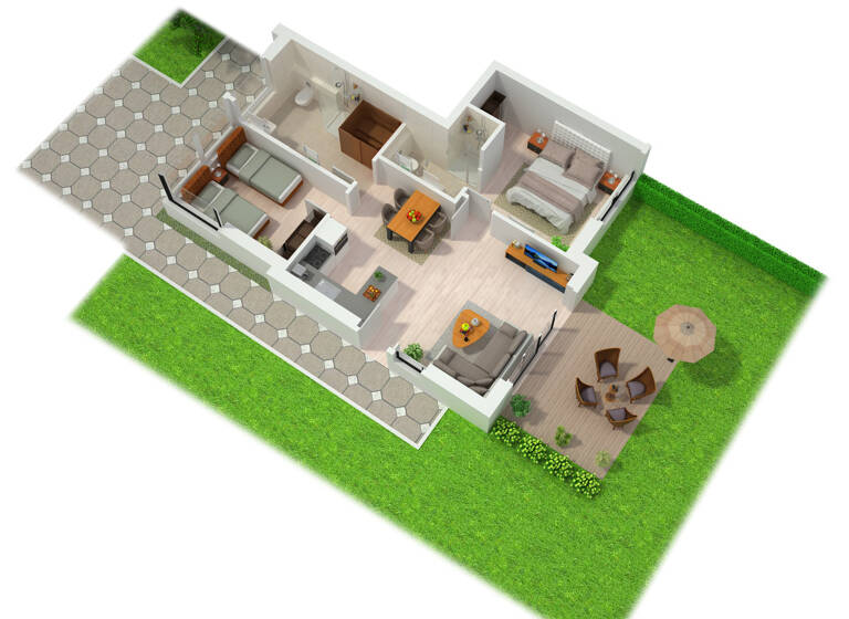 Wohnung zum Kauf - Neubau provisionsfrei 456.215 € 3 Zimmer 62,1 m²<br/>Wohnfläche Grüne Siedlung 5 Zingst Zingst 18374