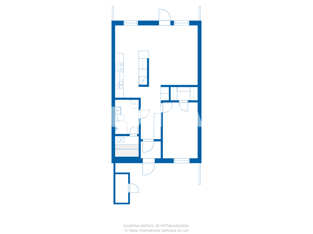 Reihenmittelhaus zum Kauf 120.000 € 2 Zimmer 57,5 m²<br/>Wohnfläche 6.000 m²<br/>Grundstück Vastarannankatu 3 Tampere 33610