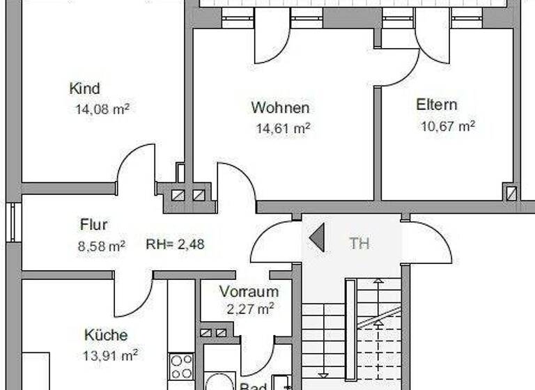 Wohnung zum Kauf 245.000 € 3 Zimmer 74 m² 3. Geschoss Rüsselsheim Rüsselsheim am Main 65428