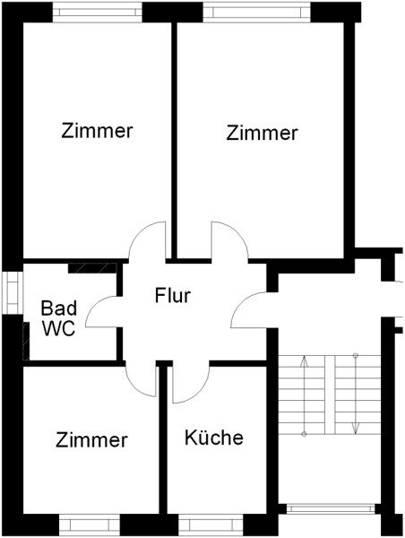 Wohnung zur Miete 657 € 3 Zimmer 64,7 m²<br/>Wohnfläche 01.03.2025<br/>Verfügbarkeit Rappstr. 3 Schinkel 100 Osnabrück 49084