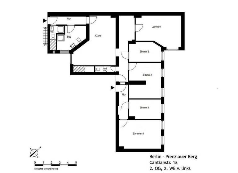 WG-Zimmer zur Miete 710 € 10 m² 2. Geschoss Cantianstr. 18 Prenzlauer Berg Berlin 10437