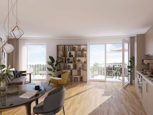 Wohnung zum Kauf - Erstbezug provisionsfrei 769.900 € 4 Zimmer 92,3 m² 4. Geschoss Königsbrunner Straße Haunstetten Haunstetten - Siebenbrunn 86179