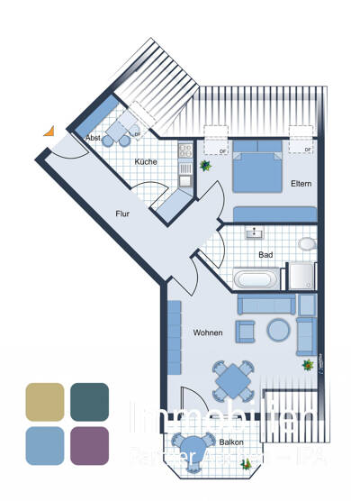 Wohnung zum Kauf 189.000 € 2 Zimmer 60 m² 2. Geschoss frei ab sofort Zaunkönigweg 11 Würselen Würselen 52146