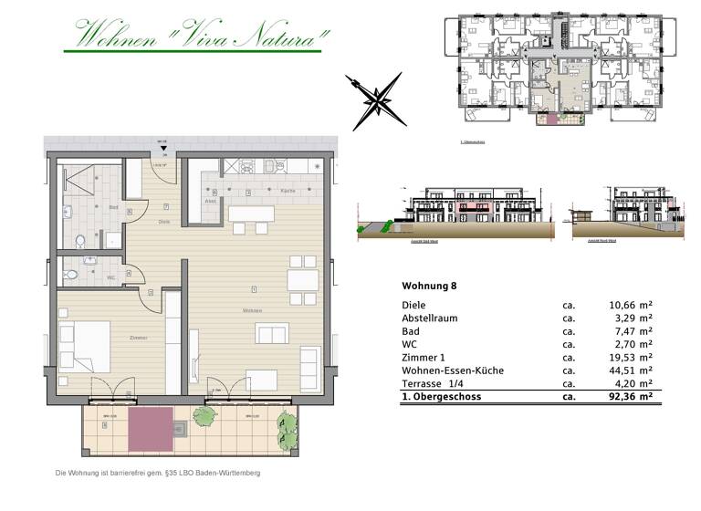 Wohnung zum Kauf provisionsfrei 426.400 € 2 Zimmer 92,4 m²<br/>Wohnfläche Lahr Lahr 77933