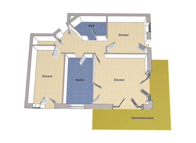 Wohnung zum Kauf 339.000 € 3 Zimmer 82 m² Teltow 14513