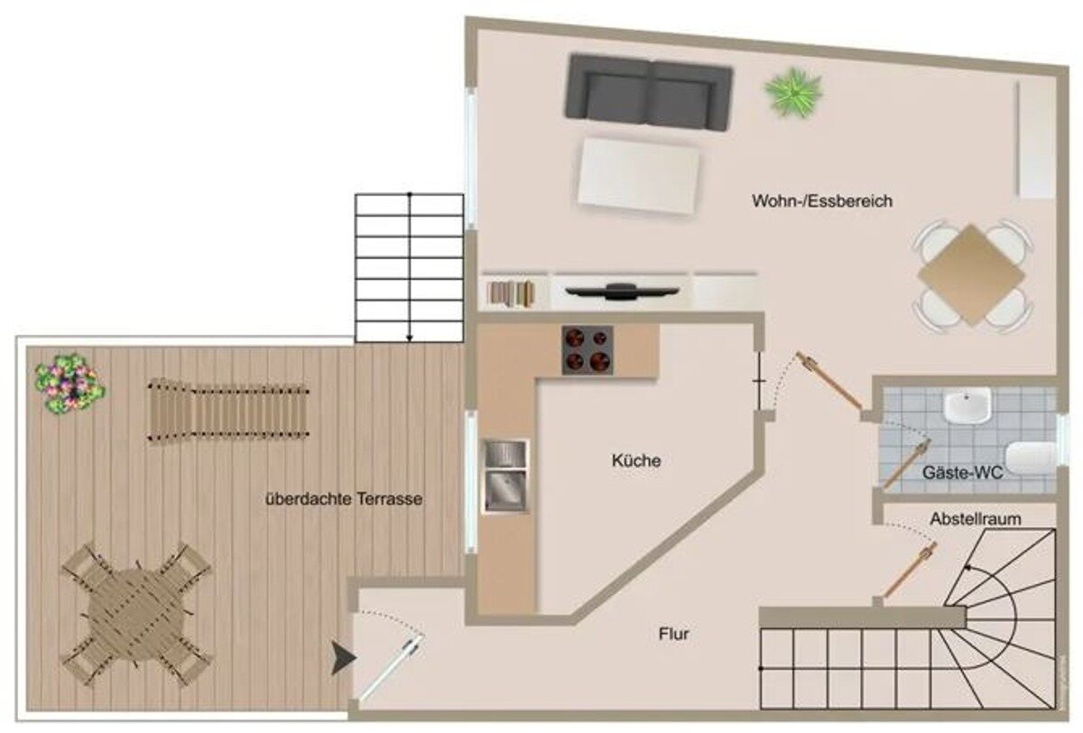 Maisonette zum Kauf 282.000 € 3,5 Zimmer 83,1 m²<br/>Wohnfläche Peter-und Paul Straße 28 Kernstadt - Südost Bruchsal 76646