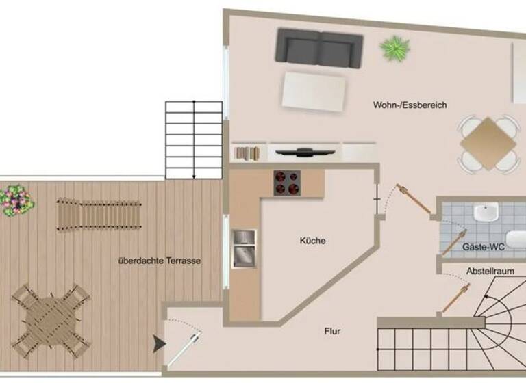 Maisonette zum Kauf 282.000 € 3,5 Zimmer 83,1 m²<br/>Wohnfläche Peter-und Paul Straße 28 Bruchsal Bruchsal 76646