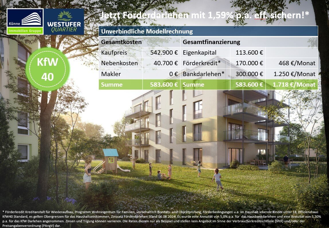 Wohnung zum Kauf provisionsfrei 542.800 € 4 Zimmer 120,9 m²<br/>Wohnfläche 1.<br/>Geschoss Markranstädt Markranstädt 04420