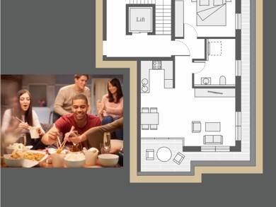 Wohnung zur Miete - Erstbezug 680 € 2 Zimmer 56,4 m² Stadtgebiet Furtwangen im Schwarzwald 78120