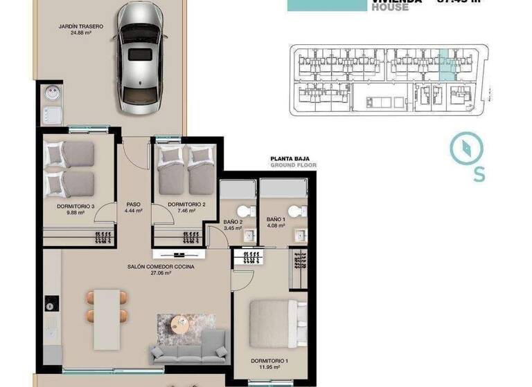 Studio zum Kauf provisionsfrei 380.000 € 4 Zimmer 87 m² Torre de la Horadada