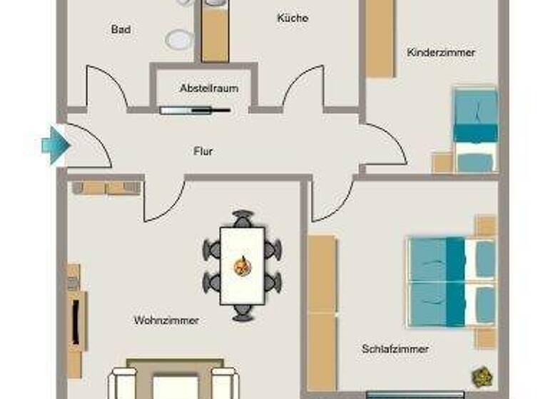 Wohnung zur Miete 526 € 3,5 Zimmer 63,4 m² 1. Geschoss Görresstraße 11 Gahmen Lünen 44532