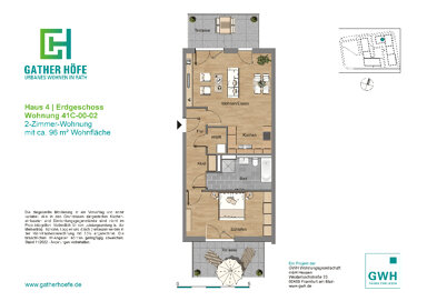 Wohnung zur Miete 1.259,44 € 2 Zimmer 84,6 m² EG frei ab 01.01.2025 Rath Düsseldorf 40472