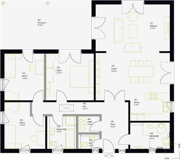 Bungalow zum Kauf 169.999 € 4 Zimmer 168 m²<br/>Wohnfläche Bad Düben Bad Düben 04849