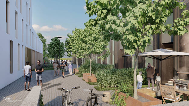 Terrassenwohnung zum Kauf - Neubau provisionsfrei 684.600 € 3 Zimmer 107 m² EG Am Zollhof 6 Uerdingen Krefeld 47829