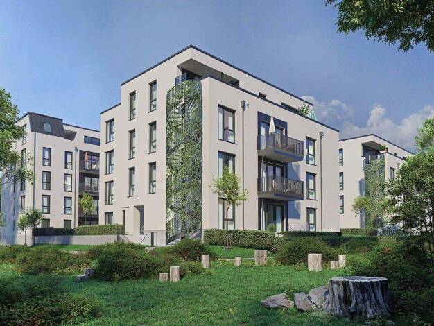 Wohnung zum Kauf - Erstbezug provisionsfrei 505.000 € 3 Zimmer 59,6 m² 2. Geschoss frei ab 30.06.2026 Dieburger Straße 12D Fechenheim Frankfurt am Main 60386