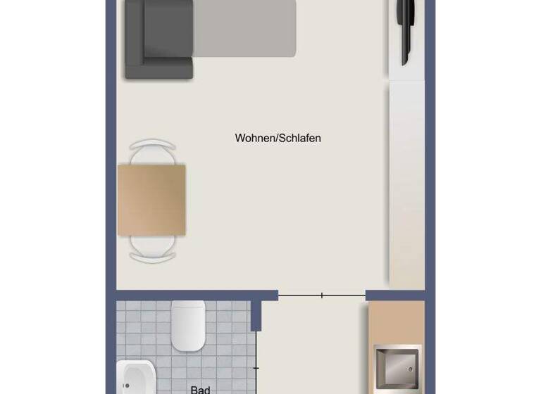 Studio zum Kauf 85.000 € 1 Zimmer 20 m² 11. Geschoss Beutelsbach Weinstadt / Endersbach 71384