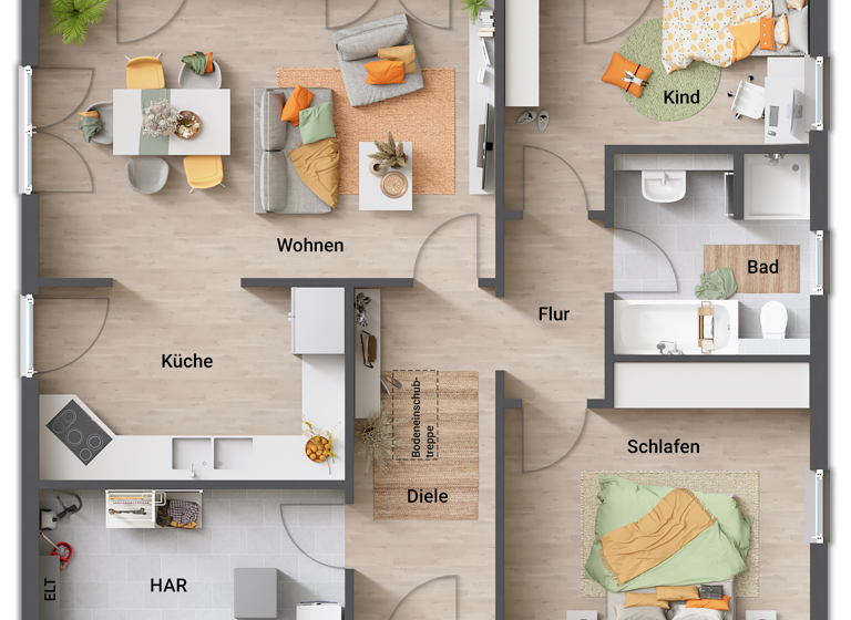 Haus zum Kauf 398.450 € 3 Zimmer 92 m² 950 m² Grundstück Nord Petershagen/Eggersdorf 15345