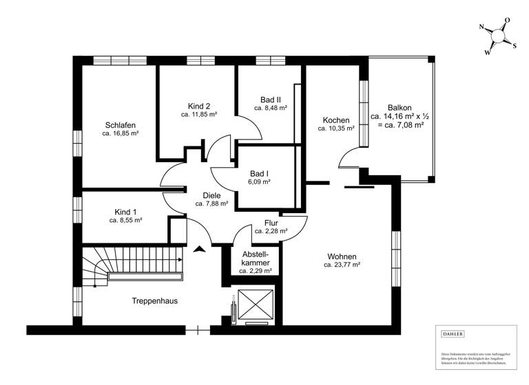 Wohnung zum Kauf 605.000 € 4 Zimmer 106,3 m²<br/>Wohnfläche 2.<br/>Geschoss Räcknitz/Zschertnitz Dresden 01187