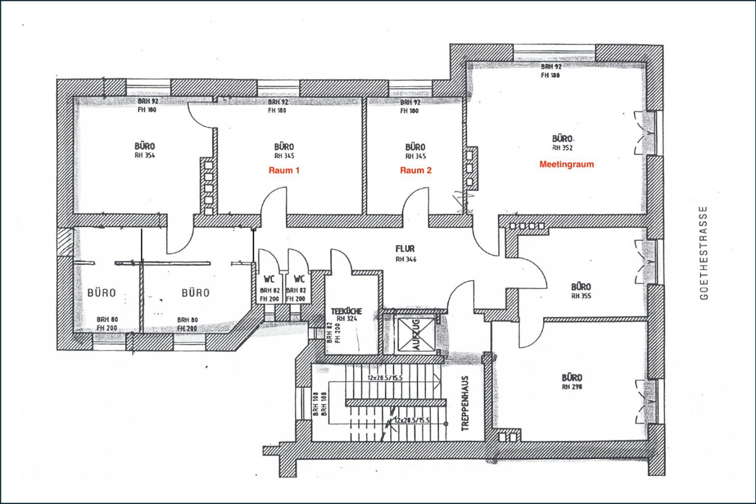 Bürofläche zur Miete provisionsfrei 1.450 € 21 m²<br/>Bürofläche Goethestr. Ludwigsvorstadt-Kliniken München 80336