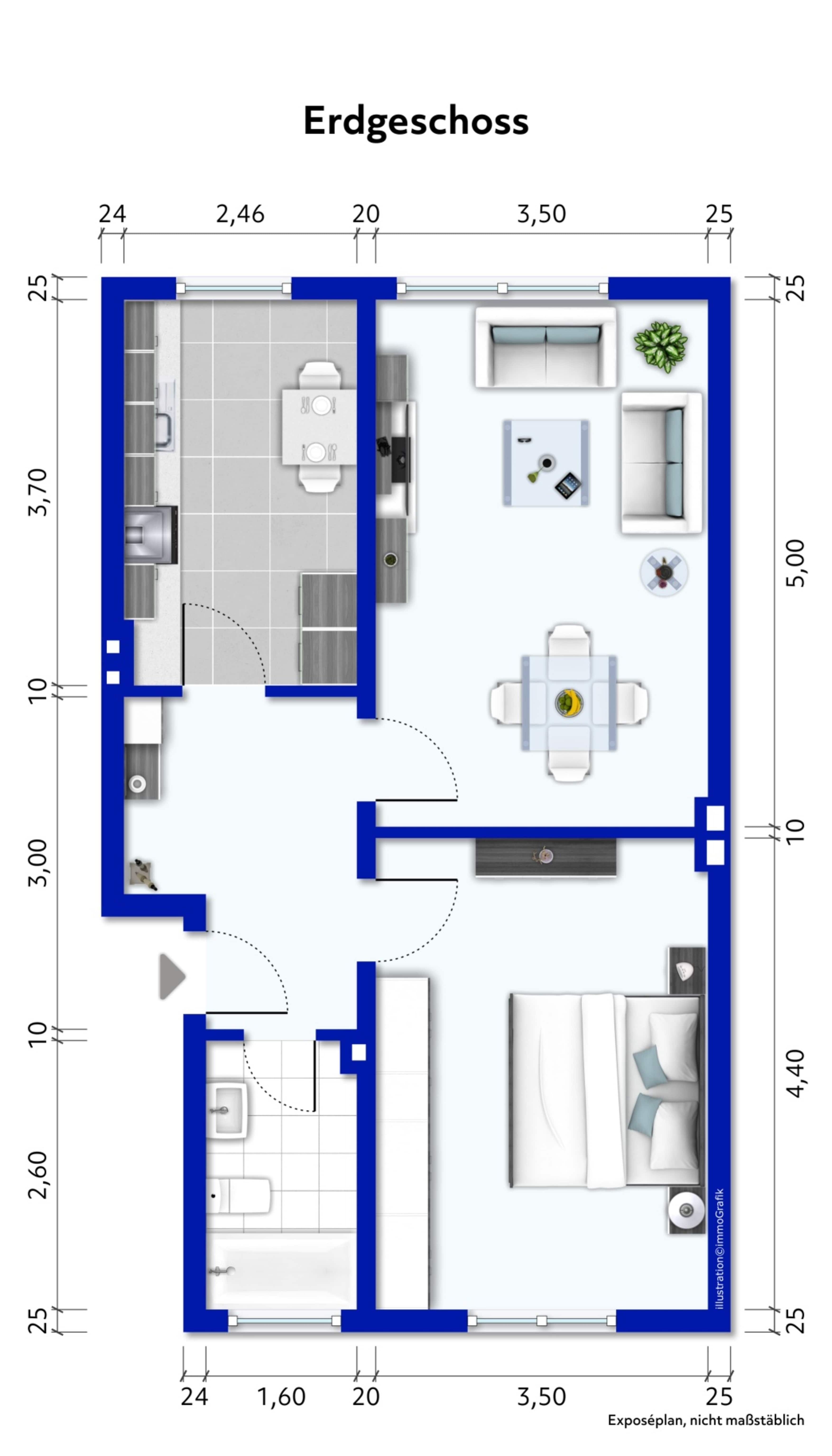 Wohnung zum Kauf 275.000 € 2 Zimmer 52,2 m²<br/>Wohnfläche Kreuz Münster 48147