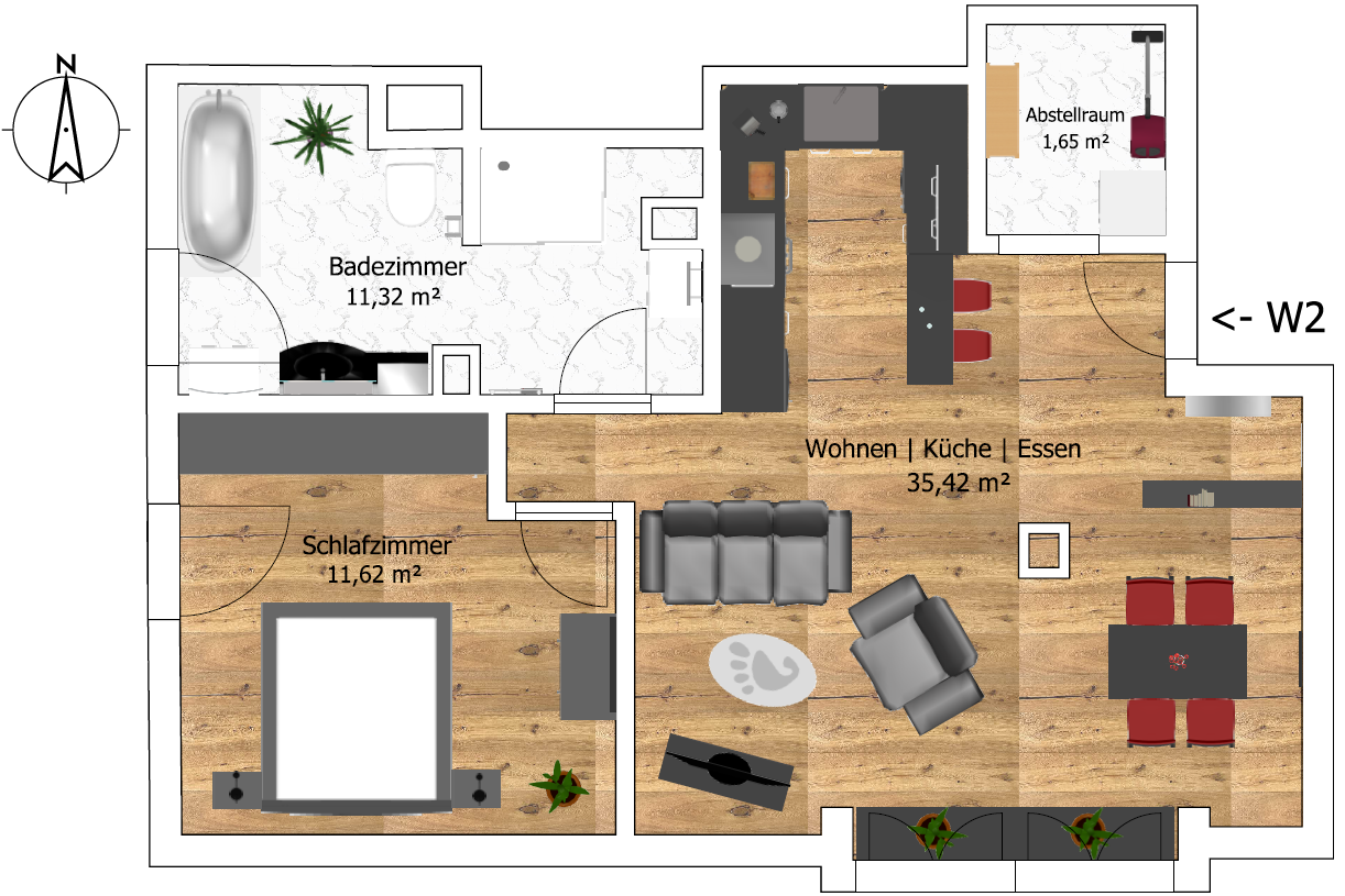 Wohnung zum Kauf provisionsfrei 179.000 € 2 Zimmer 60 m²<br/>Wohnfläche 3.<br/>Geschoss ab sofort<br/>Verfügbarkeit Neuburger Straße 44 Allersberg Allersberg 90584