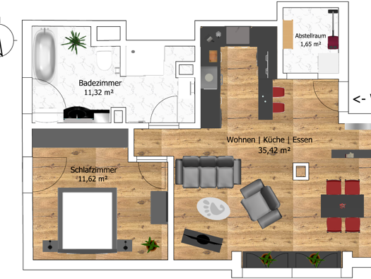 Wohnung zum Kauf provisionsfrei 179.000 € 2 Zimmer 60 m² Dachgeschoss, 3. Geschoss frei ab sofort Neuburger Straße 44 Allersberg 90584
