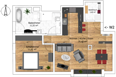 Wohnung zum Kauf provisionsfrei 179.000 € 2 Zimmer 60 m² 3. Geschoss frei ab sofort Neuburger Straße 44 Allersberg Allersberg 90584