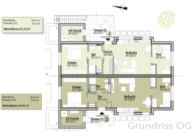 Wohnung zum Kauf provisionsfrei 280.000 € 61,9 m² 1. Geschoss Welschbillig Welschbillig 54298