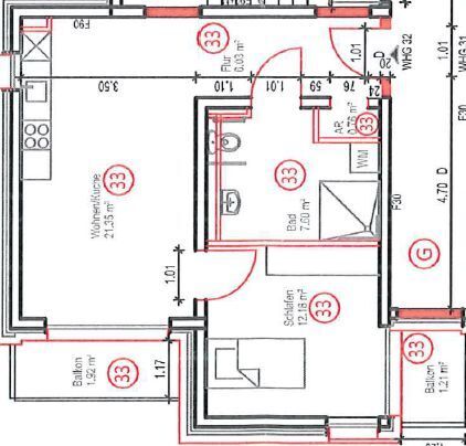 Wohnung zur Miete 510 € 2 Zimmer 51,1 m²<br/>Wohnfläche 1.<br/>Geschoss ab sofort<br/>Verfügbarkeit Ahrstraße 90 Beeckerwerth Duisburg 47139