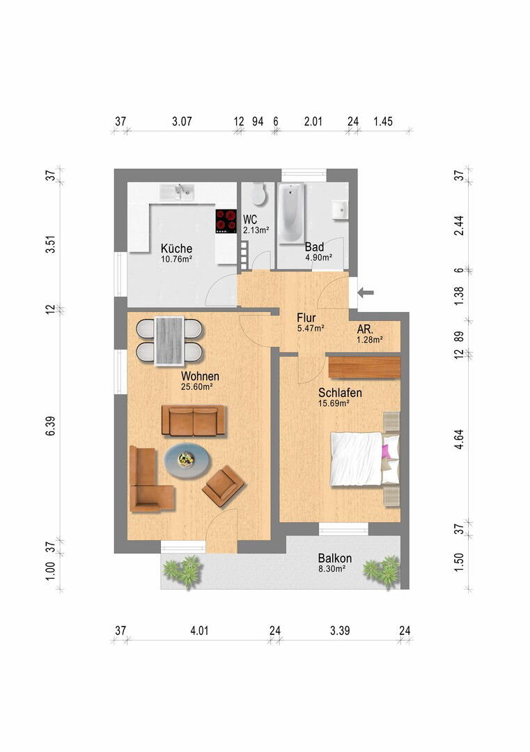 Wohnung zur Miete 570 € 2 Zimmer 70 m²<br/>Wohnfläche 2.<br/>Geschoss 01.12.2024<br/>Verfügbarkeit Wiedinger Weg Soltau Soltau 29614