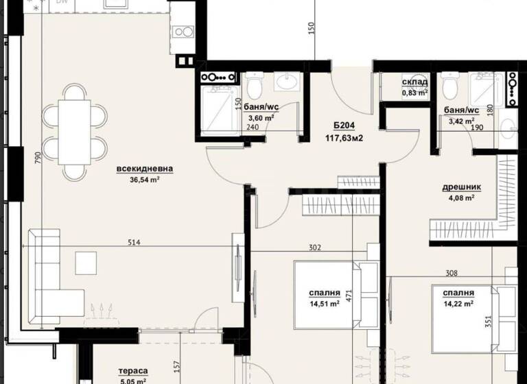 Studio zum Kauf 225.000 € 2 Zimmer 117,6 m² Burgas