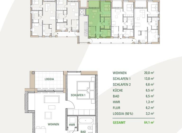 Wohnung zum Kauf - Erstbezug provisionsfrei 459.900 € 3 Zimmer 64,1 m² 3. Geschoss Darmstadt 64285