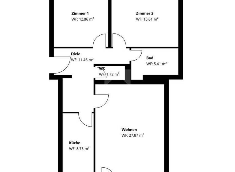Wohnung zum Kauf 599.000 € 3 Zimmer 87 m² 1. Geschoss frei ab sofort Thalk.Obersendl.-Forsten-Fürstenr.-Solln München 81477