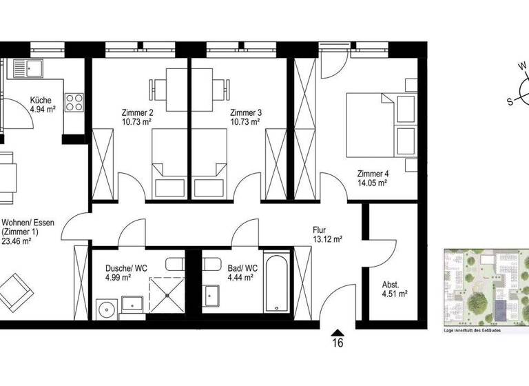 Wohnung zum Kauf - Erstbezug provisionsfrei 705.000 € 4 Zimmer 94 m² Haslach Freiburg 79115