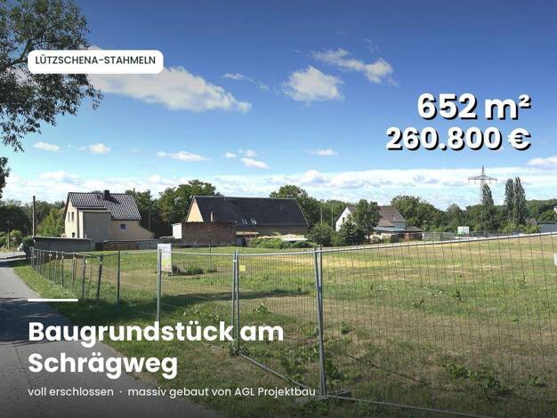 Grundstück zum Kauf 260.800 € 652 m² Grundstück frei ab 01.03.2027 Schrägweg Lützschena-Stahmeln Nordwest 04159