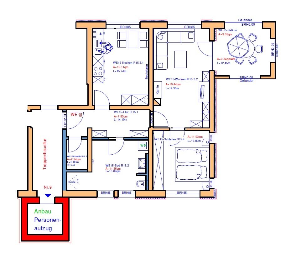 Wohnung zur Miete 570 € 2 Zimmer 73 m²<br/>Wohnfläche 3.<br/>Geschoss 01.02.2025<br/>Verfügbarkeit Löhmaer Weg 9 Schleiz Schleiz 07907