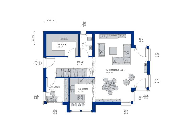 Einfamilienhaus zum Kauf 531.758 € 5 Zimmer 134 m² 1.080 m² Grundstück Stadtgebiet Triberg im Schwarzwald 78098