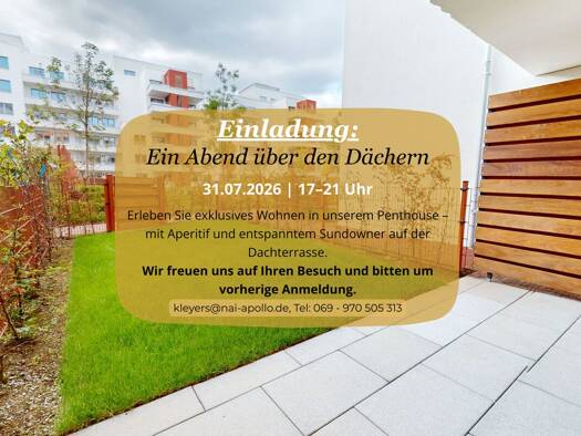 Wohnung zum Kauf - Erstbezug 499.900 € 3 Zimmer 61 m² Gallus Frankfurt am Main 60326