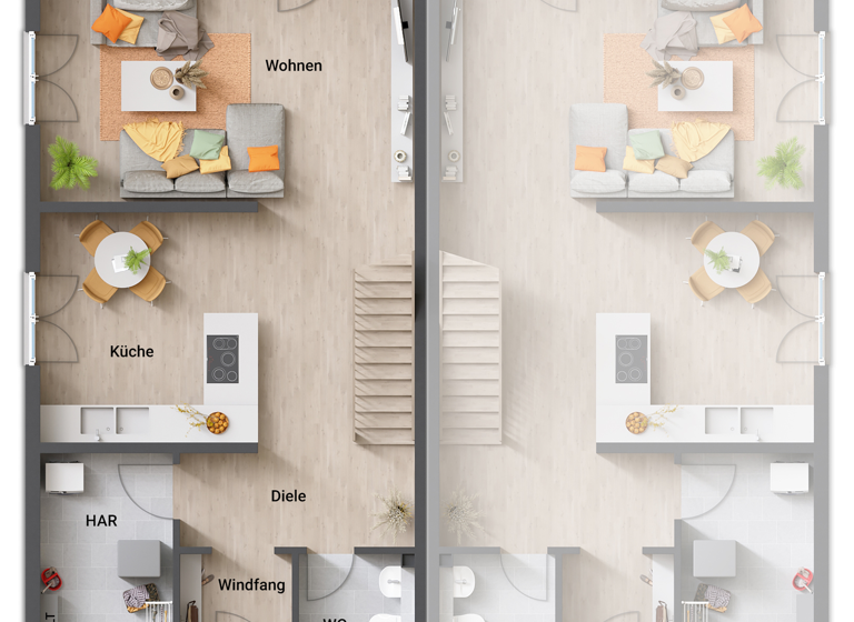 Doppelhaushälfte zum Kauf 462.680 € 4 Zimmer 132 m² 450 m² Grundstück Zeuthen 15738