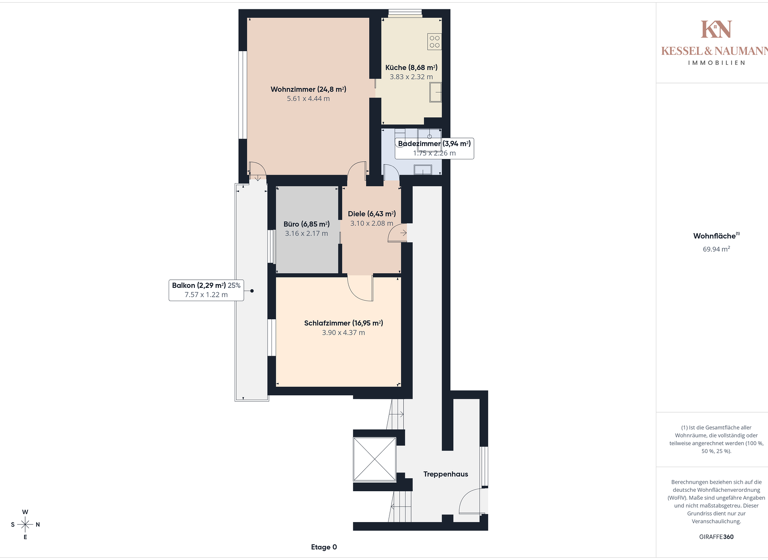 Wohnung zum Kauf 155.000 € 3 Zimmer 70,5 m² EG Dudweiler 66125