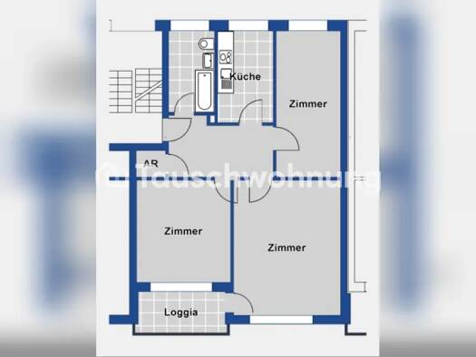 Wohnung zur Miete Tauschwohnung 680 € 3 Zimmer 73 m² Niendorf Eimsbüttel 22527