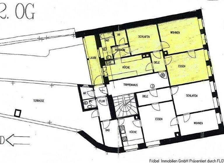 Wohnung zur Miete 970 € 3 Zimmer 87,7 m² 2. Geschoss Lörrach 79539