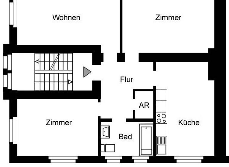 Wohnung zur Miete 925 € 3 Zimmer 91,9 m² 2. Geschoss frei ab 16.06.2026 Planckstr. 103 Holsterhausen Essen 45147