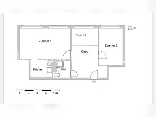 Wohnung zur Miete nur mit Wohnberechtigungsschein Tauschwohnung 425 € 3 Zimmer 59 m² Mitte Berlin 10178